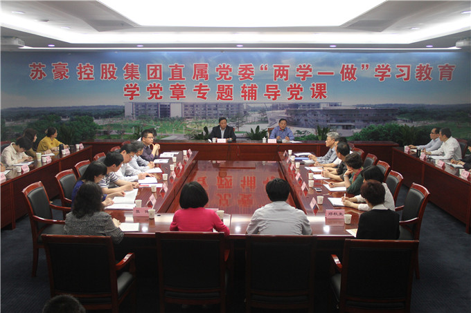 苏豪控股集团党委书记带头讲党课启动支部学习教育