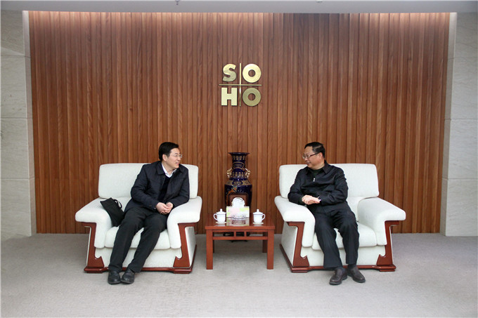 省政府办公厅齐敦品副主任一行到苏豪控股集团调研