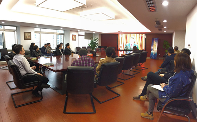 苏豪控股集团总部及各级子公司分别观看十九大开幕会